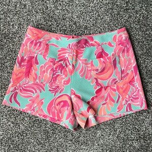 Lilly Pulitzer Alycia Shorts with Vibrant Design Size 2